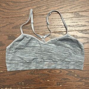 PINK Victoria's Secret Heathered Gray Sports Bra